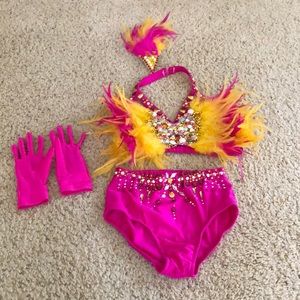 Jazz hot pink costume